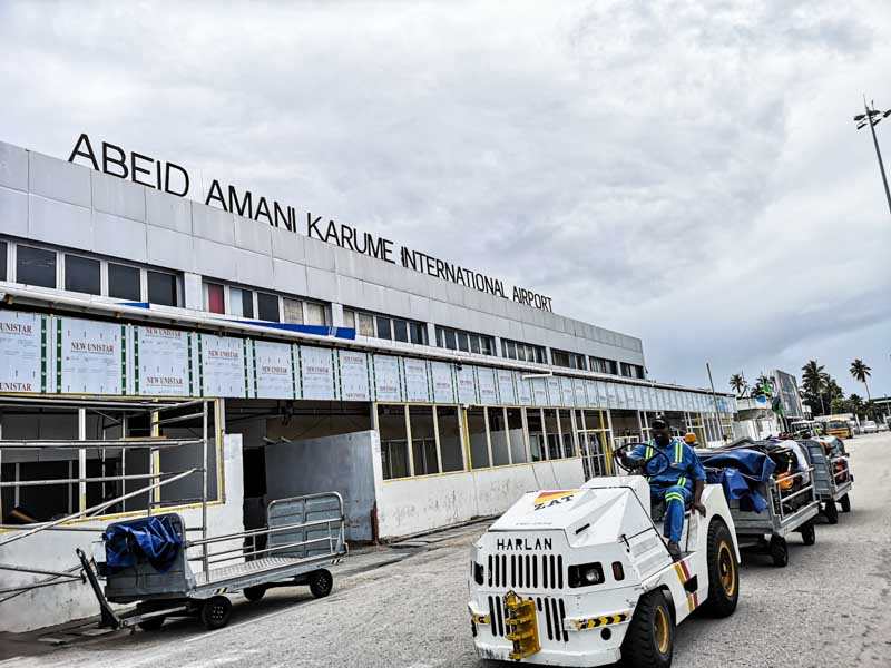 consigli di viaggio aeroporto di Zanzibar